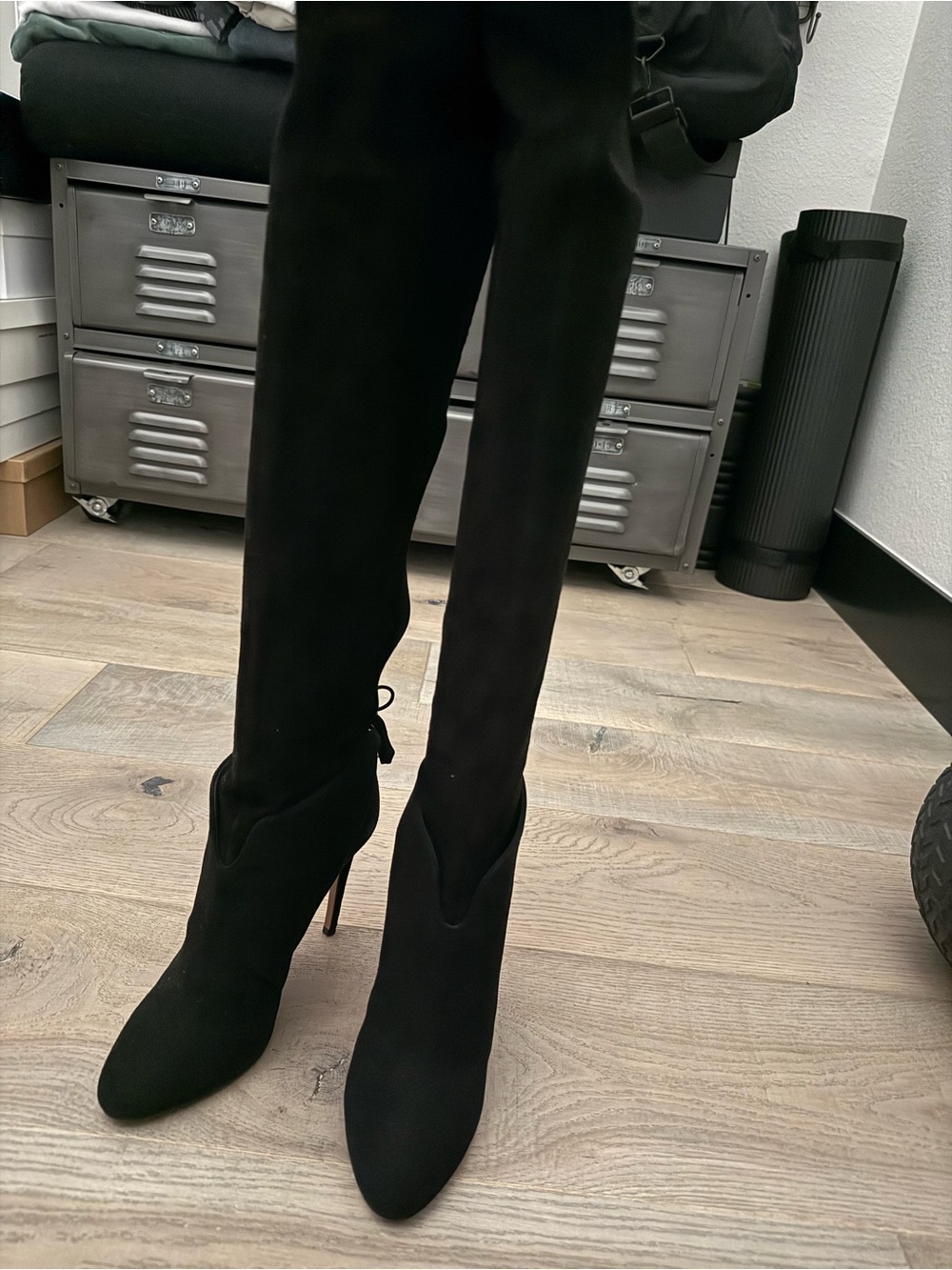 Aquazzura Black Over-the-Knee Stiletto Boots